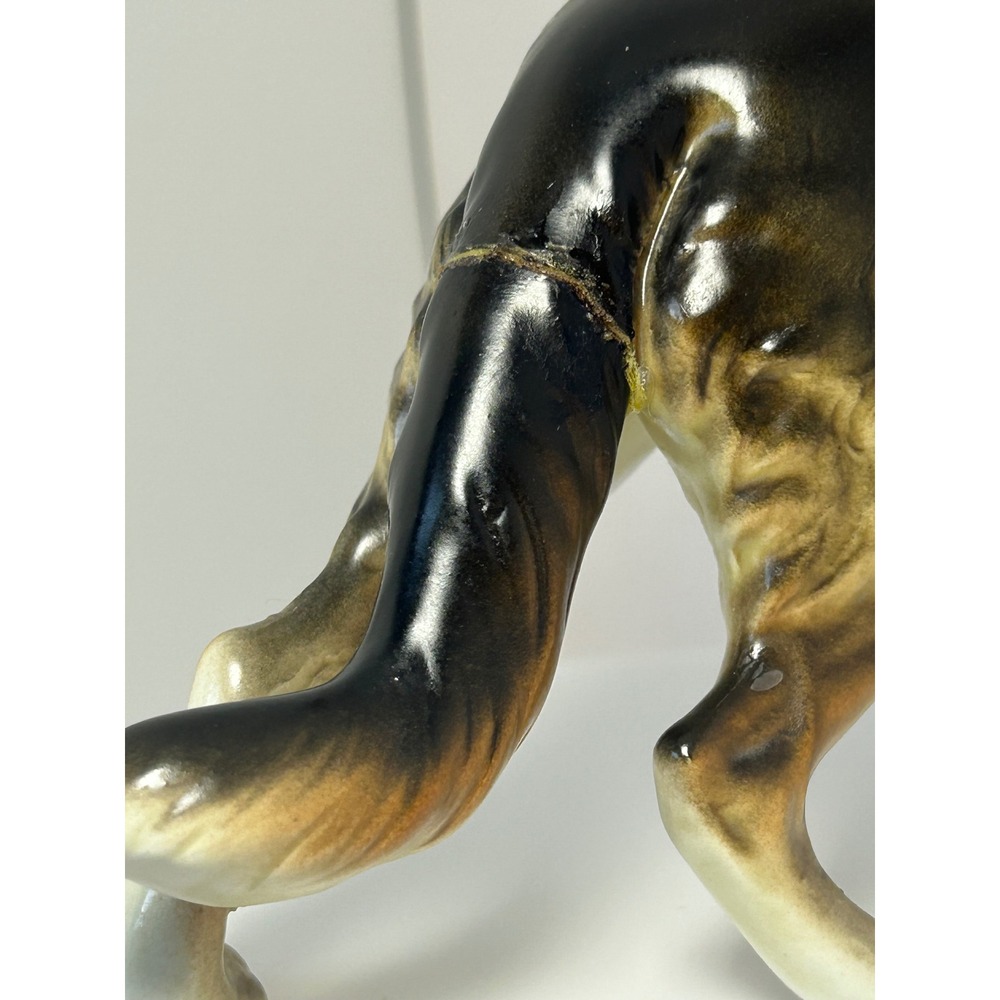 Vintage Ceramic German Shepherd Dog Figurine Made in Japan Hand Painted Repaired - Picture 8 of 16